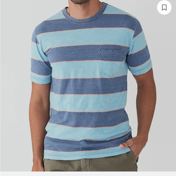 Faherty Other - Faherty | Vintage stripe pocket tee shirt size M 100% cotton